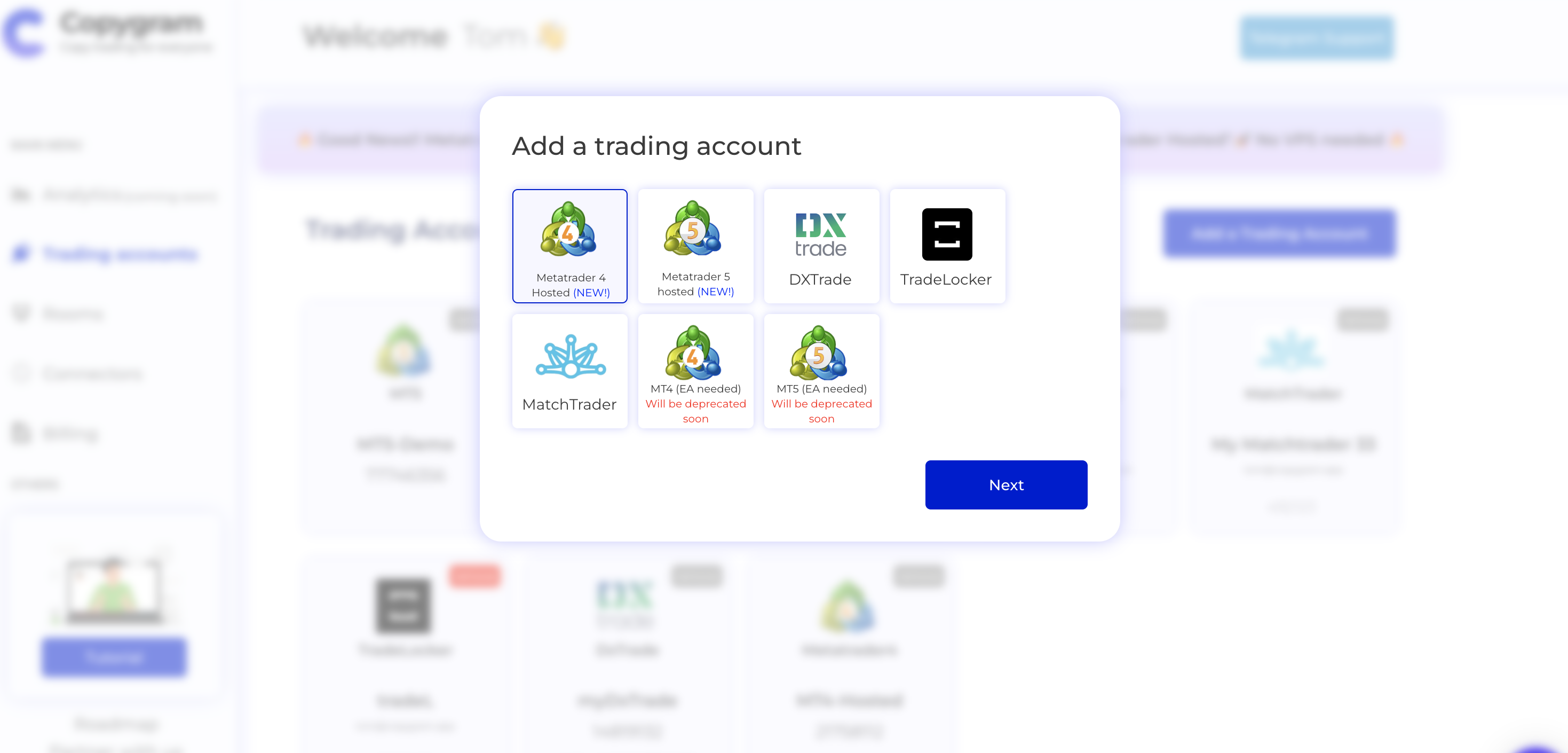 How To Connect My MT4 Or MT5 To Copygram